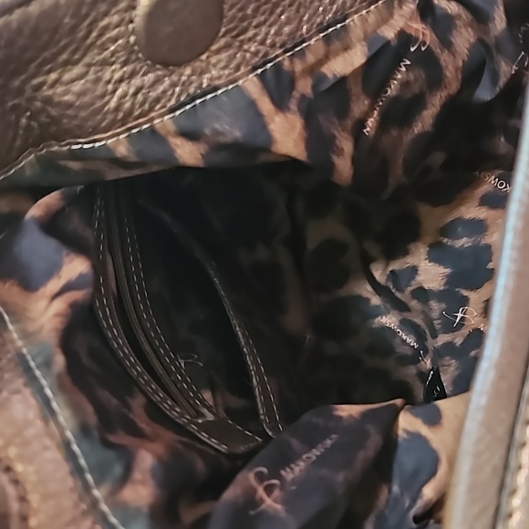 B Makowsky Purse Metallic Copper - Picture 7 of 8